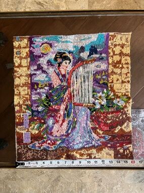 Dimensions Gold Collection 'MAGNOLIA SERENADE' Lena Liu Completed Canvas 16"x17"